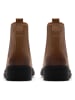 Clarks Leder-Chelsea-Boots in Hellbraun