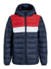 JACK & JONES Junior Doorgestikte jas "Wilson" donkerblauw