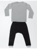 Denokids 2tlg. Outfit "XO" in Grau/ Schwarz