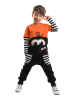 Denokids 2tlg. Outfit "Monster Lee" in Schwarz/ Orange