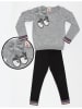 Denokids 2tlg. Outfit "Eyes" in Grau/ Schwarz