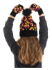 Denokids 2tlg. Winteraccessoires-Set in Schwarz/ Orange