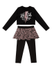 Denokids 2tlg. Outfit "Rock Life" in Schwarz