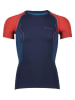 Falke Podkoszulek funkcyjny "Maglietta" w kolorze granatowo-czerwonym