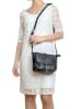 Lia Biassoni Leder-Umhängetasche "Mella" in Schwarz - (B)24 x (H)20 x (T)9 cm