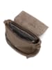 Lia Biassoni Leder-Umhängetasche "Mella" in Taupe - (B)24 x (H)20 x (T)9 cm
