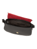 Lia Biassoni Skórzana torebka "Adda" w kolorze czerwono-czarnym - 23 x 20 x 6 cm