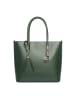 Lia Biassoni Leder-Schultertasche "Mallero" in Grün - (B)32 x (H)30 x (T)12 cm
