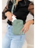 Lia Biassoni Leder-Handytasche "Paglia" in Mint - (B)15 x (H)20 x (T)1 cm