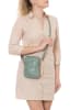 Lia Biassoni Leder-Handytasche "Paglia" in Mint - (B)15 x (H)20 x (T)1 cm