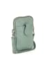Lia Biassoni Leder-Handytasche "Paglia" in Mint - (B)15 x (H)20 x (T)1 cm