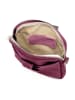 Lia Biassoni Skórzana torebka "Paglia" w kolorze fioletowym na telefon - 15 x 20 x 1 cm