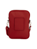 Lia Biassoni Leder-Handytasche "Paglia" in Bordeaux - (B)15 x (H)20 x (T)1 cm