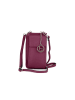 Lia Biassoni Leder-Handytasche "Cerca" in Lila - (B)11 x (H)19 x (T)4 cm