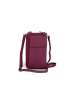 Lia Biassoni Leder-Handytasche "Cerca" in Lila - (B)11 x (H)19 x (T)4 cm
