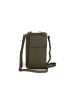 Lia Biassoni Leder-Handytasche "Cerca" in Olive - (B)11 x (H)19 x (T)4 cm