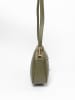 Lia Biassoni Leder-Umhängetasche "Flumendosa" in Olive - (B)23 x (H)17 x (T)7 cm