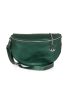 Lia Biassoni Skórzana saszetka "Scaffaiolo" w kolorze zielonym - 31 x 20 x 1 cm