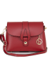 Lia Biassoni Leder-Umhängetasche "Perotto" in Rot - (B)25 x (H)19 x (T)9 cm