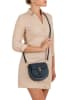 Lia Biassoni Leder-Umhängetasche "Accesa" in Dunkelblau - (B)24 x (H)18 x (T)12 cm