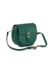 Lia Biassoni Skórzana torebka "Accesa" w kolorze zielonym - 24 x 18 x 12 cm
