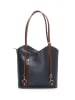 Lia Biassoni Leder-Schultertasche in Dunkelblau - (B)28 x (H)55 x (T)9 cm