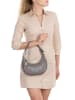 Lia Biassoni Leder-Schultertasche "Acquato" in Grau - (B)26 x (H)17 x (T)7 cm