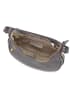 Lia Biassoni Leder-Schultertasche "Acquato" in Grau - (B)26 x (H)17 x (T)7 cm