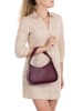 Lia Biassoni Skórzana torebka "Barbellino" w kolorze fioletowym - 27,5 x 14 x 8 cm