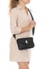Lia Biassoni Leder-Umhängetasche "Bordaglia" in Schwarz - (B)22 x (H)16 x (T)7 cm
