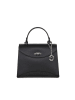 Lia Biassoni Leder-Henkeltasche "Arera" in Schwarz - (B)29 x (H)23 x (T)13 cm