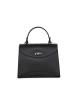 Lia Biassoni Leder-Henkeltasche "Arera" in Schwarz - (B)29 x (H)23 x (T)13 cm