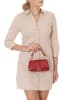 Lia Biassoni Leren handtas "Forgialle" rood - (B)20 x (H)11 x (D)6 cm