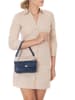 Lia Biassoni Leder-Schultertasche "Danerba" in Dunekblau - (B)21 x (H)12 x (T)6 cm