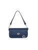 Lia Biassoni Leder-Schultertasche "Danerba" in Dunekblau - (B)21 x (H)12 x (T)6 cm