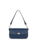 Lia Biassoni Leder-Schultertasche "Danerba" in Dunekblau - (B)21 x (H)12 x (T)6 cm
