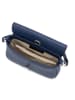 Lia Biassoni Leder-Schultertasche "Danerba" in Dunekblau - (B)21 x (H)12 x (T)6 cm