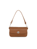 Lia Biassoni Leder-Schultertasche "Danerba" in Camel - (B)21 x (H)12 x (T)6 cm