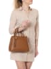 Lia Biassoni Leder-Henkeltasche "Verney" in Hellbraun - (B)28 x (H)21 x (T)12 cm