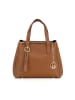 Lia Biassoni Leder-Henkeltasche "Verney" in Hellbraun - (B)28 x (H)21 x (T)12 cm