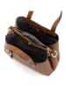 Lia Biassoni Leder-Henkeltasche "Verney" in Hellbraun - (B)28 x (H)21 x (T)12 cm