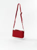 Lia Biassoni Leder-Umhängetasche "Dardagna" in Rot - (B)26 x (H)14 x (T)6 cm