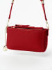 Lia Biassoni Leder-Umhängetasche "Dardagna" in Rot - (B)26 x (H)14 x (T)6 cm