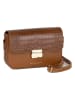 Lia Biassoni Leder-Umhängetasche "Ruga" in Camel - (B)21 x (H)14 x (T)5 cm