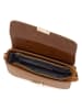 Lia Biassoni Leder-Umhängetasche "Ruga" in Camel - (B)21 x (H)14 x (T)5 cm
