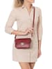 Lia Biassoni Leder-Umhängetasche "Nicito" in Bordeaux - (B)30 x (H)16 x (T)13 cm