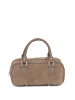 Lia Biassoni Skórzana torebka "Suede" w kolorze szarobrązowym - 27 x 14 x 12 cm