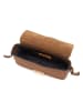 Lia Biassoni Leder-Umhängetasche "Camoscio" in Cognac - (B)24 x (H)16 x (T)7 cm