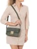 Lia Biassoni Leder-Umhängetasche "Camoscio" in Oliv - (B)24 x (H)16 x (T)7 cm
