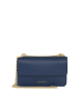 Lia Biassoni Leder-Umhängetasche in Dunkelblau - (B)24 x (H)15 x (T)4 cm